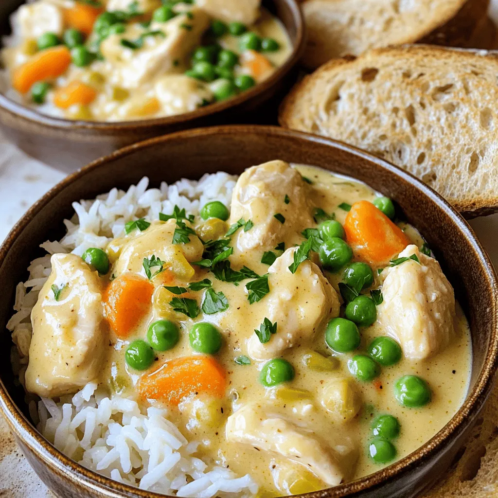 Creamy Chicken and Rice Easy Comfort Food Recipe