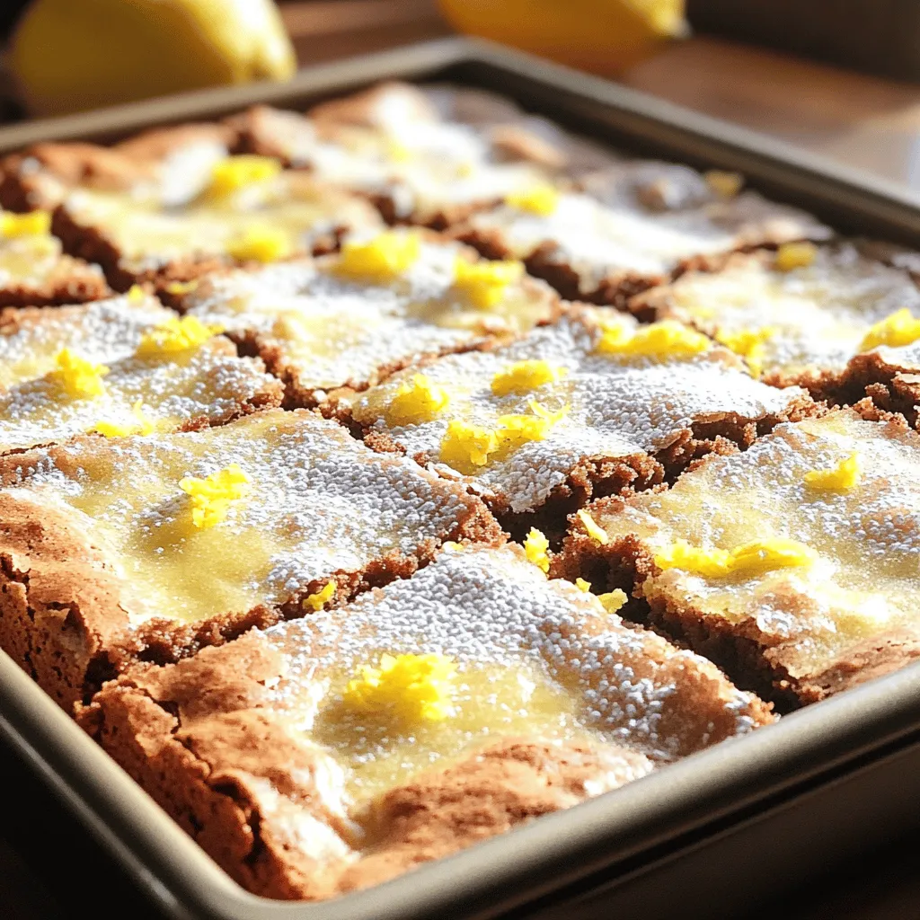 Lemon Brownies Irresistible Citrus-Filled Delight