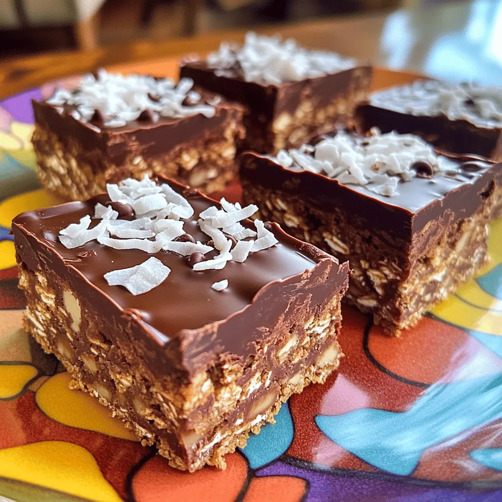 No Bake Chocolate Oat Bars Quick and Easy Recipe