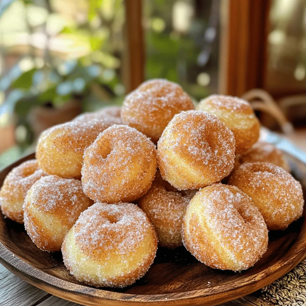 Cinnamon Sugar Churro Donut Holes Irresistible Treat