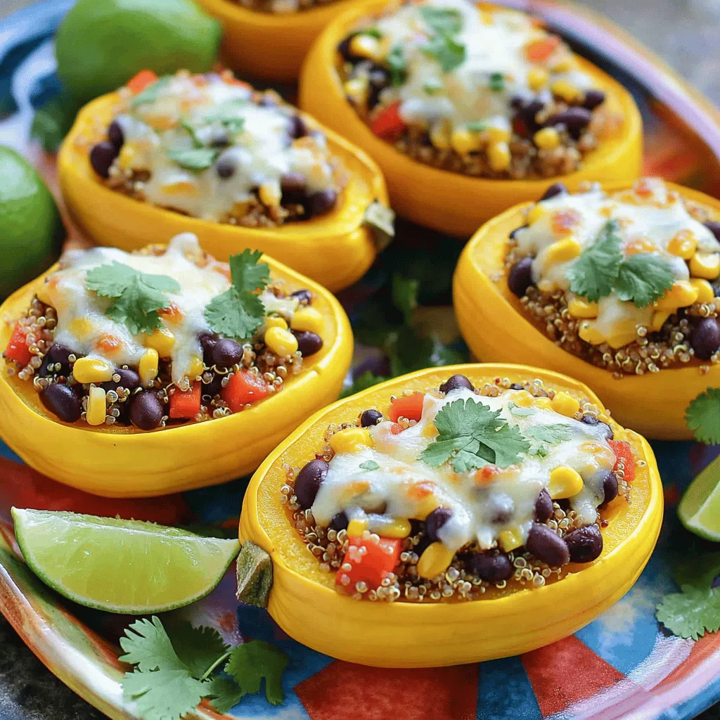 Stuffed Yellow Squash Tasty and Healthy Delight