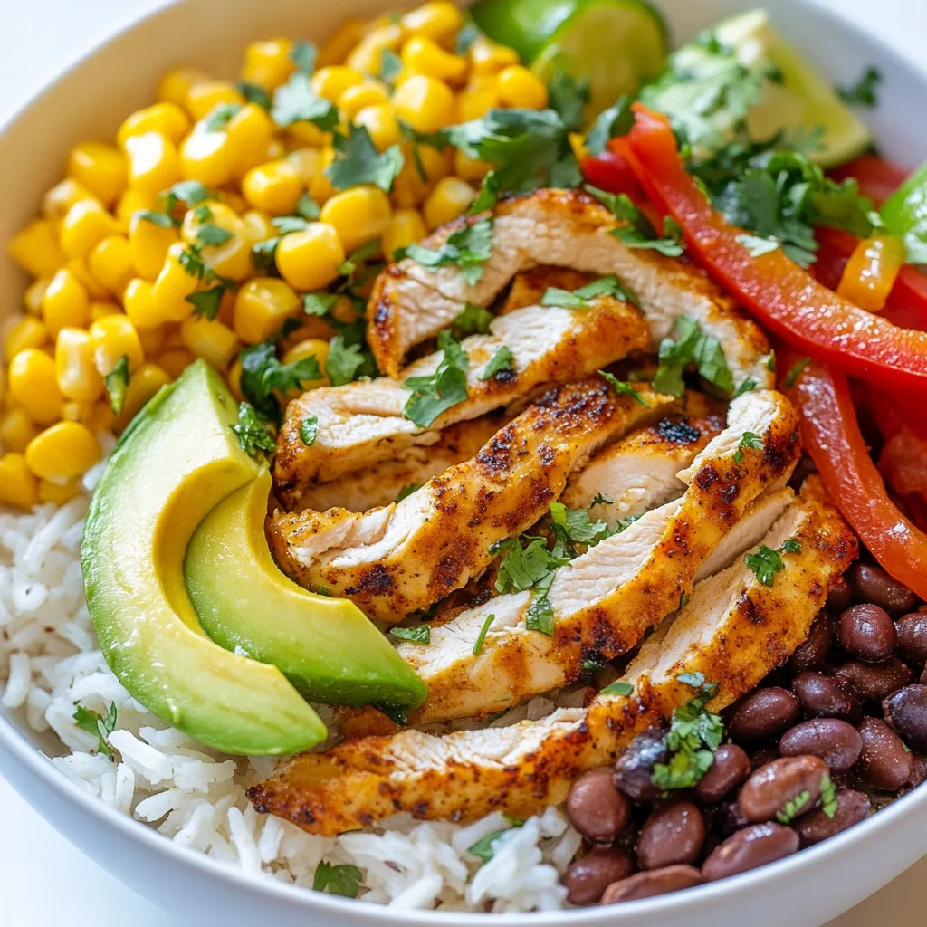 Chicken Fajita Rice Bowls Quick and Flavorful Meal