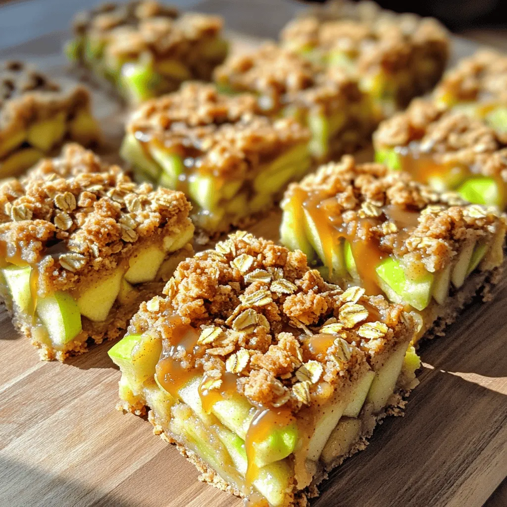 Miso Caramel Apple Crumble Bars Delicious and Easy Treat