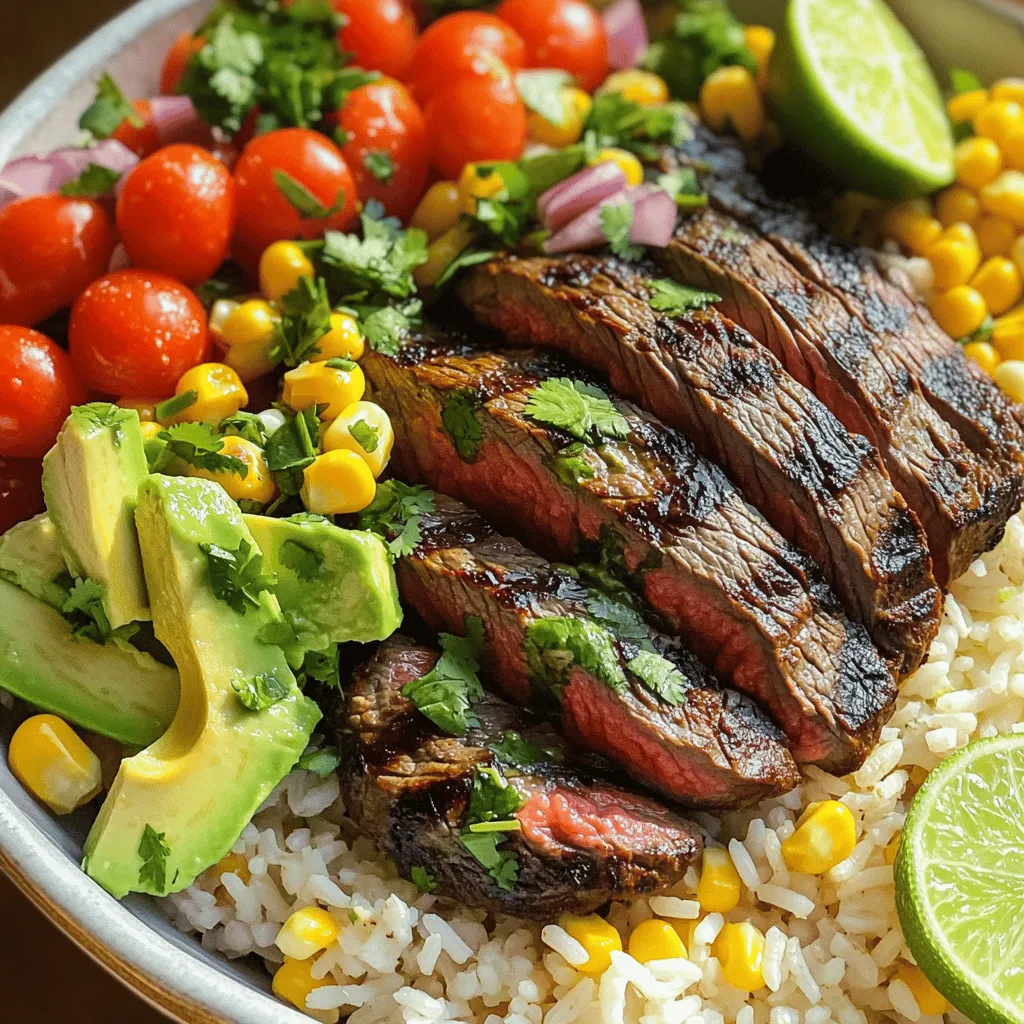 Cilantro Lime Steak and Rice Bowl Flavorful Delight
