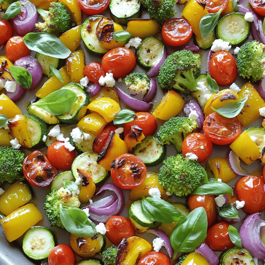 Sheet-Pan Balsamic Roasted Veggies With Feta Delight