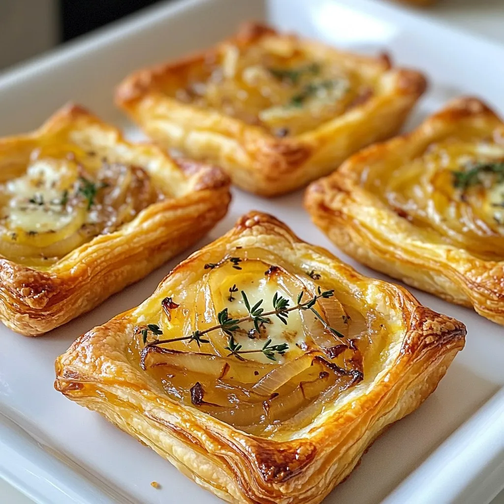 Caramelized Onion &#038; Cheese Tarts Savory Delight