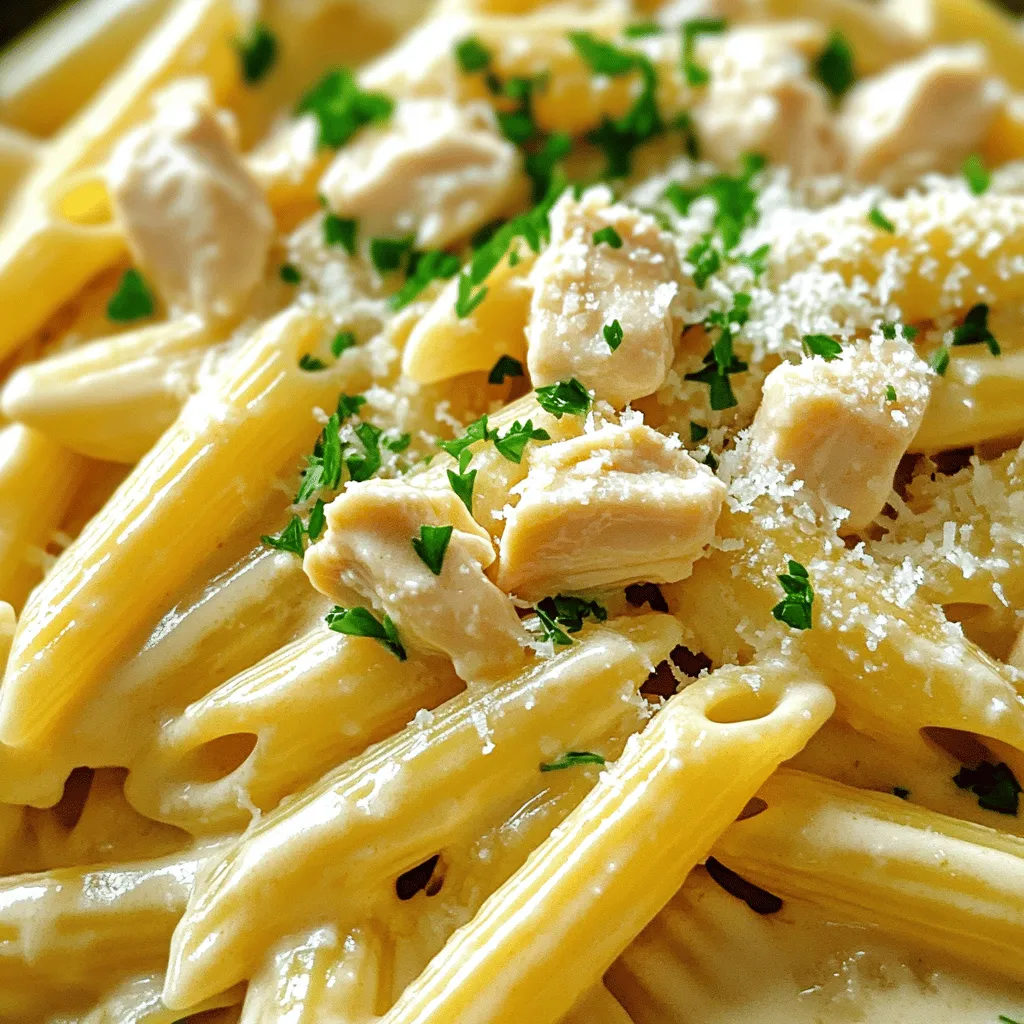 Creamy Garlic Chicken Penne Rich and Flavorful Dish
