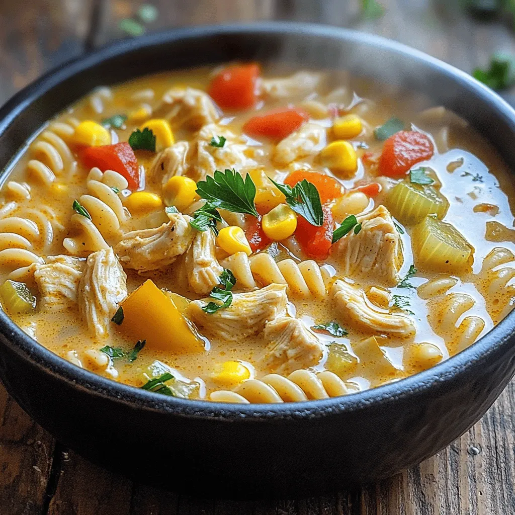 Creamy Cajun Chicken Pasta Soup Flavorful and Easy Dish