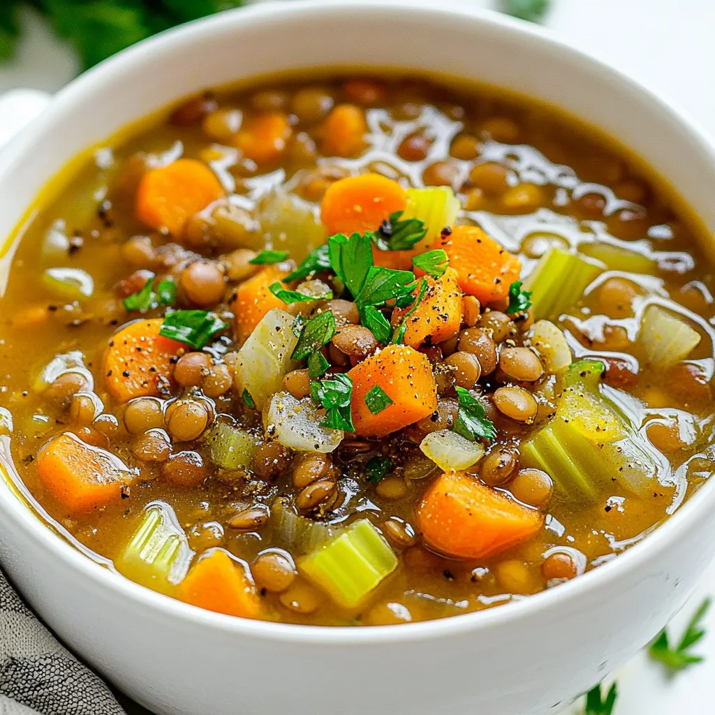 Crockpot Lentil Soup Flavorful and Nutritious Recipe