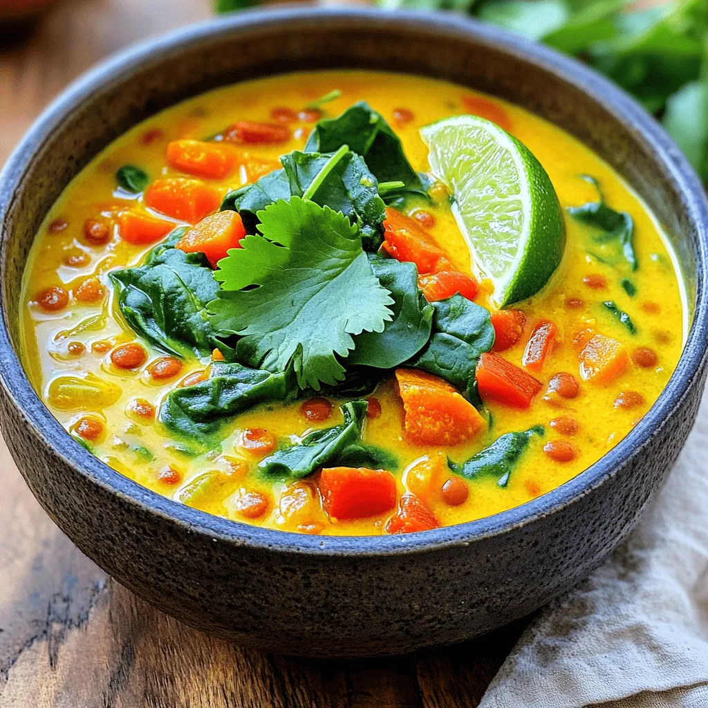 Coconut Curry Lentil Soup Rich and Flavorful Recipe