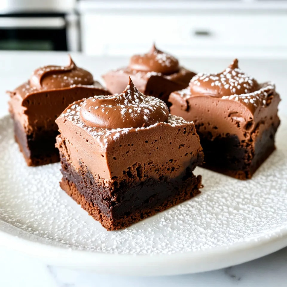 Decadent Chocolate Mousse Brownies Easy Delightful Treat