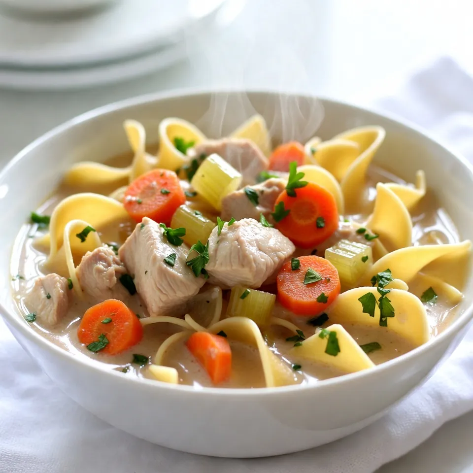 Creamy 30 Minute Chicken Noodle Soup Recipe Delight