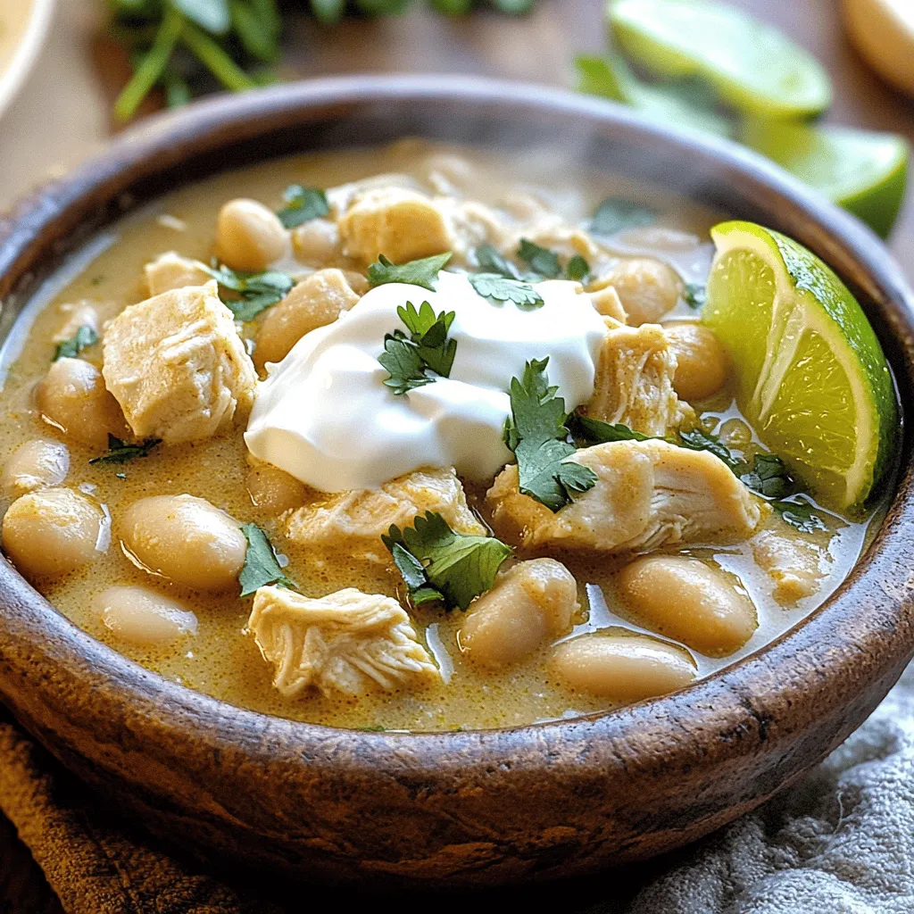 Creamy White Chicken Chili Savory and Simple Dish
