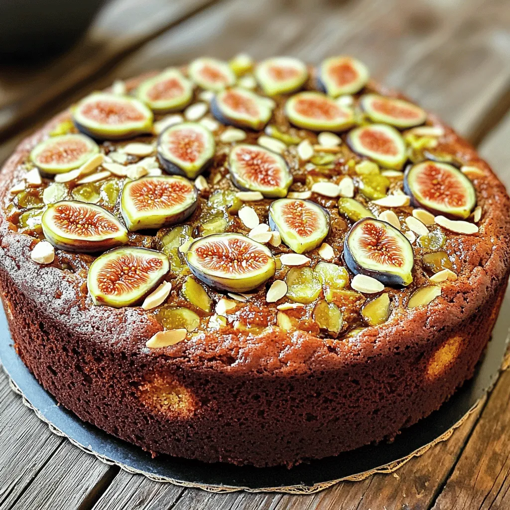 Fig Cake with Almond and Honey Delightful Recipe