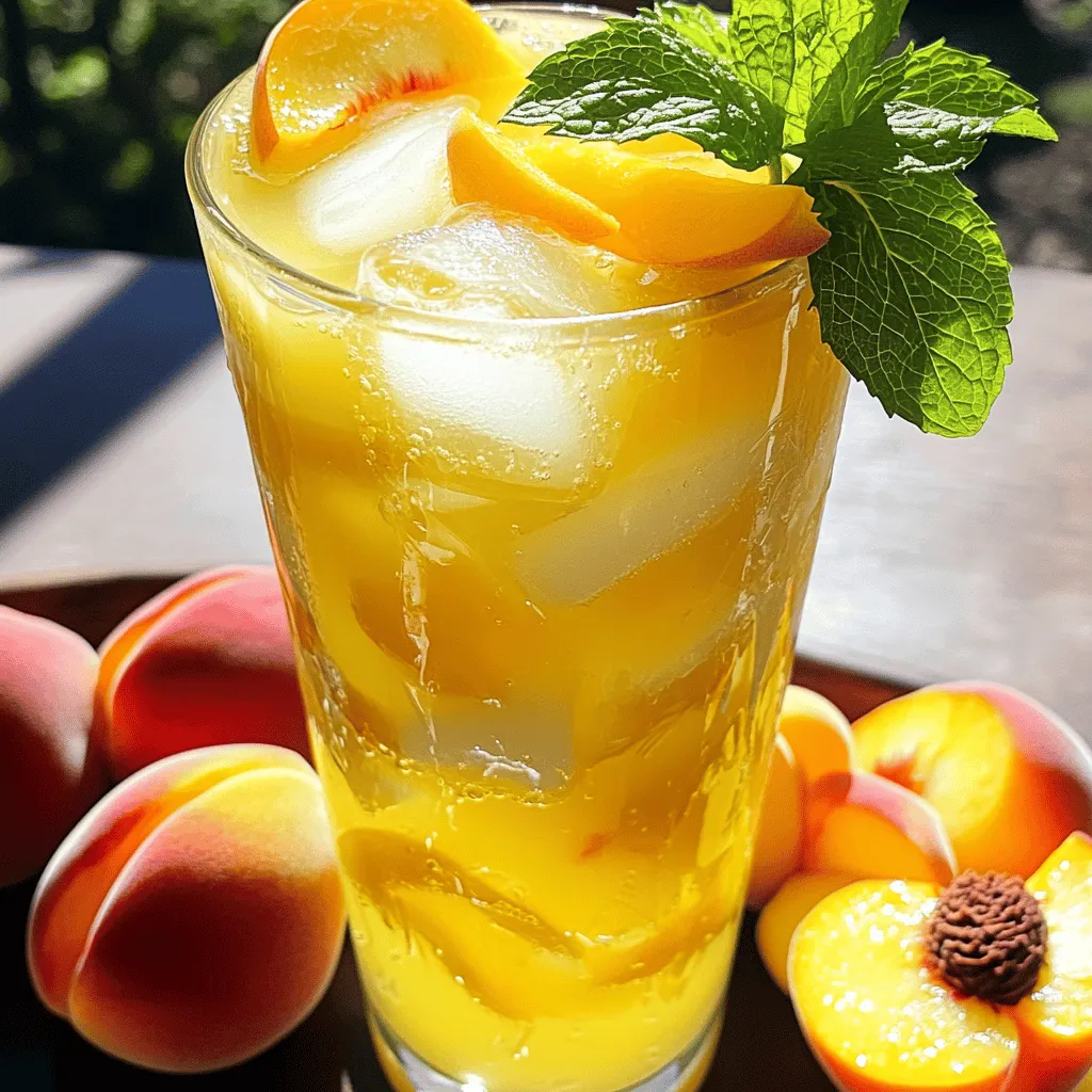 Peach Lemonade Refreshing and Easy Summer Drink