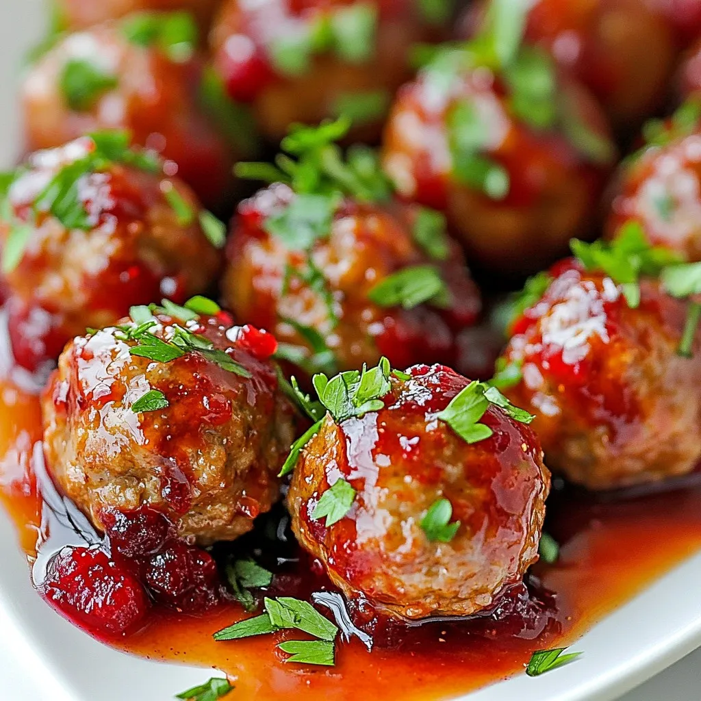 Christmas Cranberry Meatballs Savory Holiday Treat