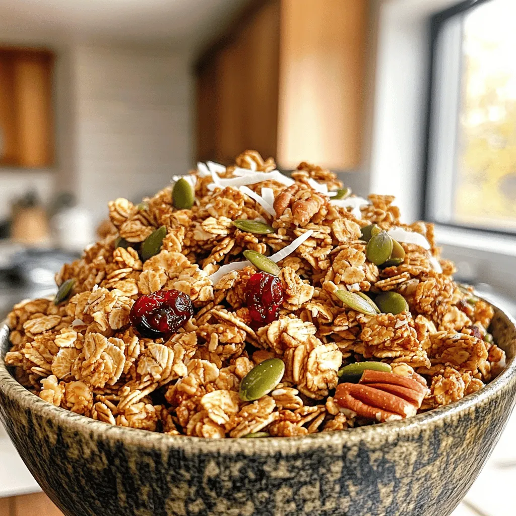 Maple Pecan Granola Crunchy and Nutritious Snack