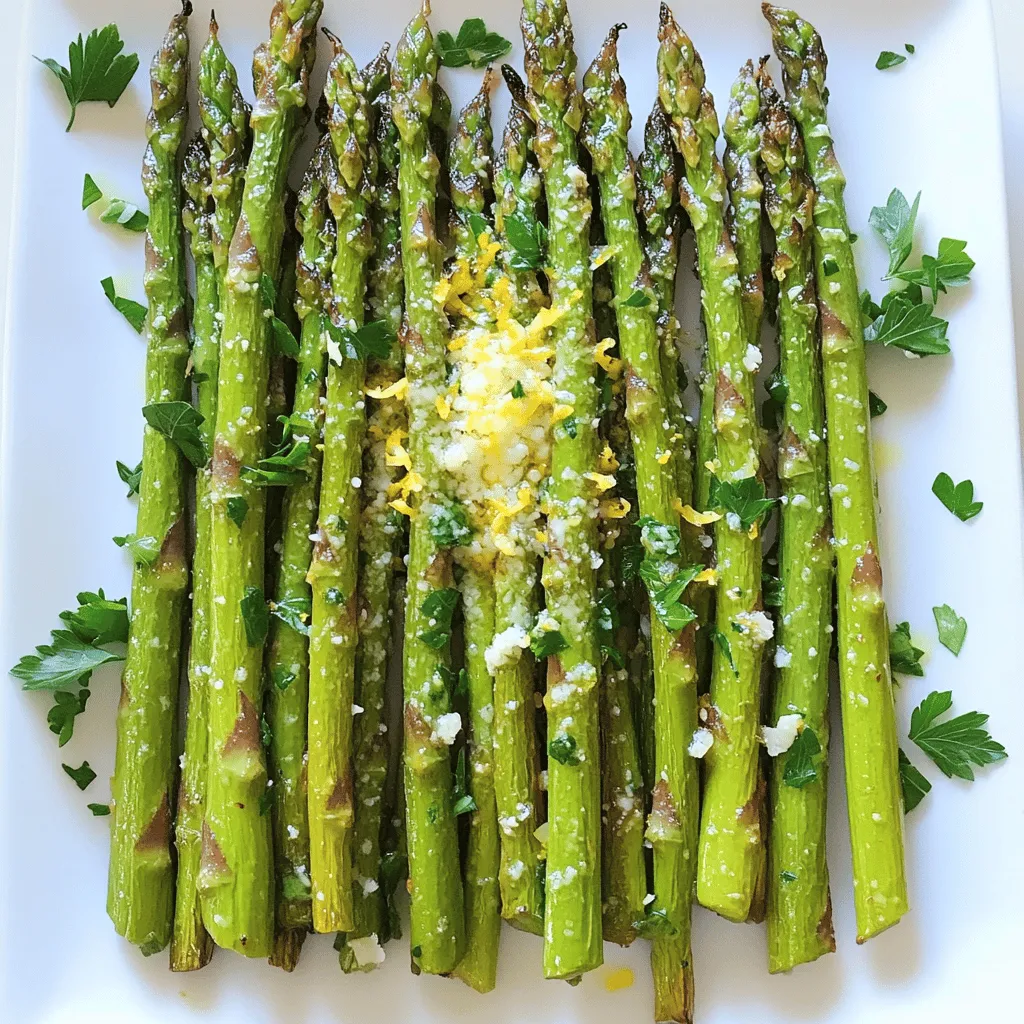 Lemon Garlic Roasted Asparagus Delicious Side Dish