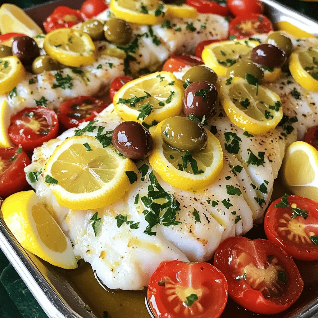 Mediterranean Baked Fish Simple and Healthy Delight