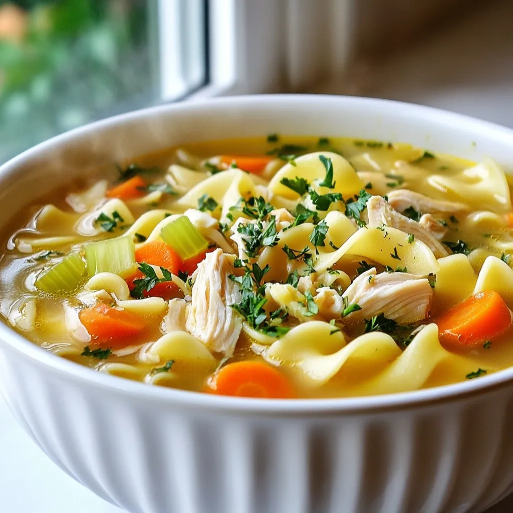 Homestyle Chicken Noodle Soup Comfort in a Bowl