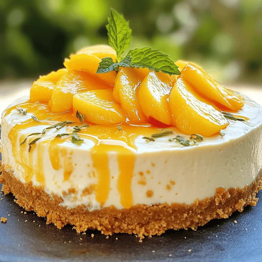 No Bake Peach Cheesecake Simple and Delightful Recipe