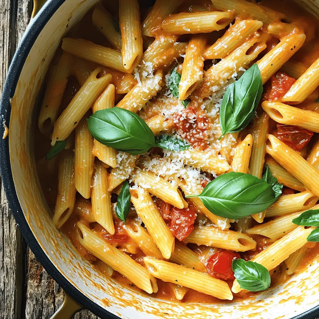 One-Pot Creamy Tomato Basil Pasta Simple Delight