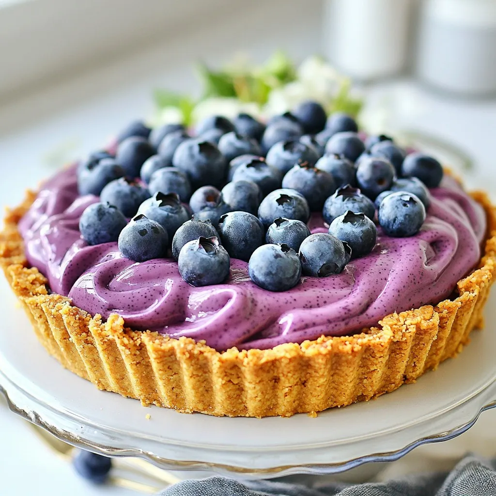 No-Bake Blueberry Chia Pie Fresh and Healthy Delight