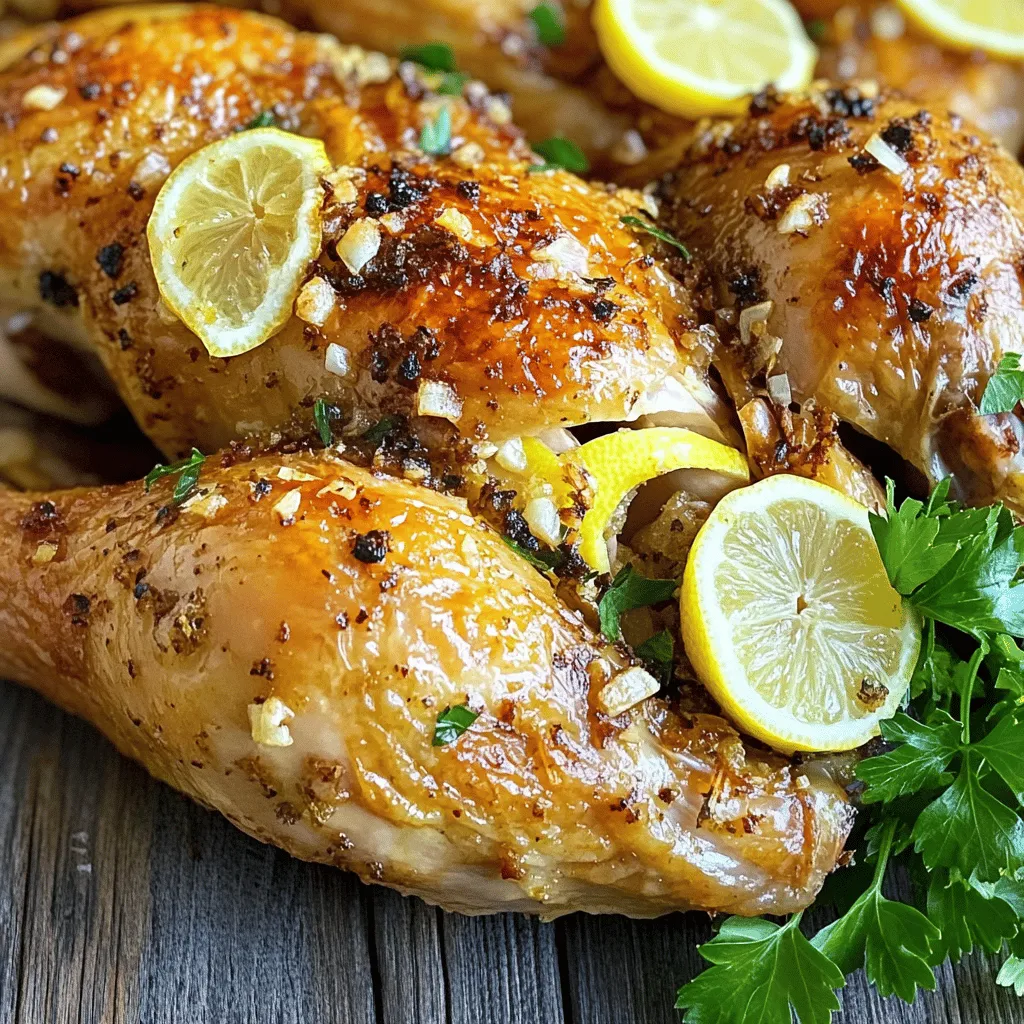 Lemon Garlic Roasted Chicken Juicy and Flavorful Dish