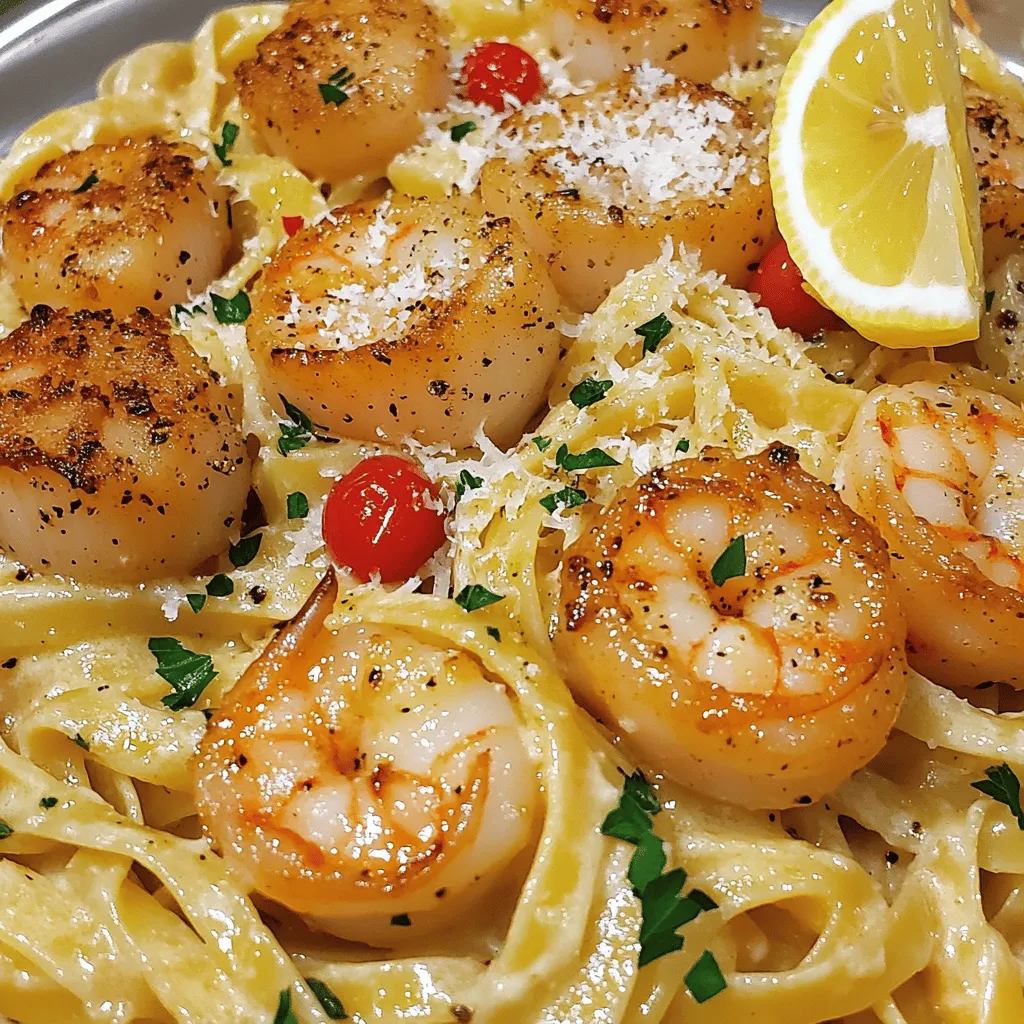 Savory Shrimp Scallop Pasta Delightful Dinner Option