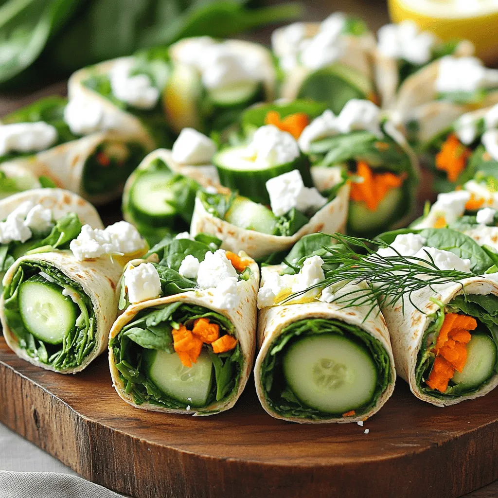 Healthy Spinach and Feta Wraps Light and Tasty Meal