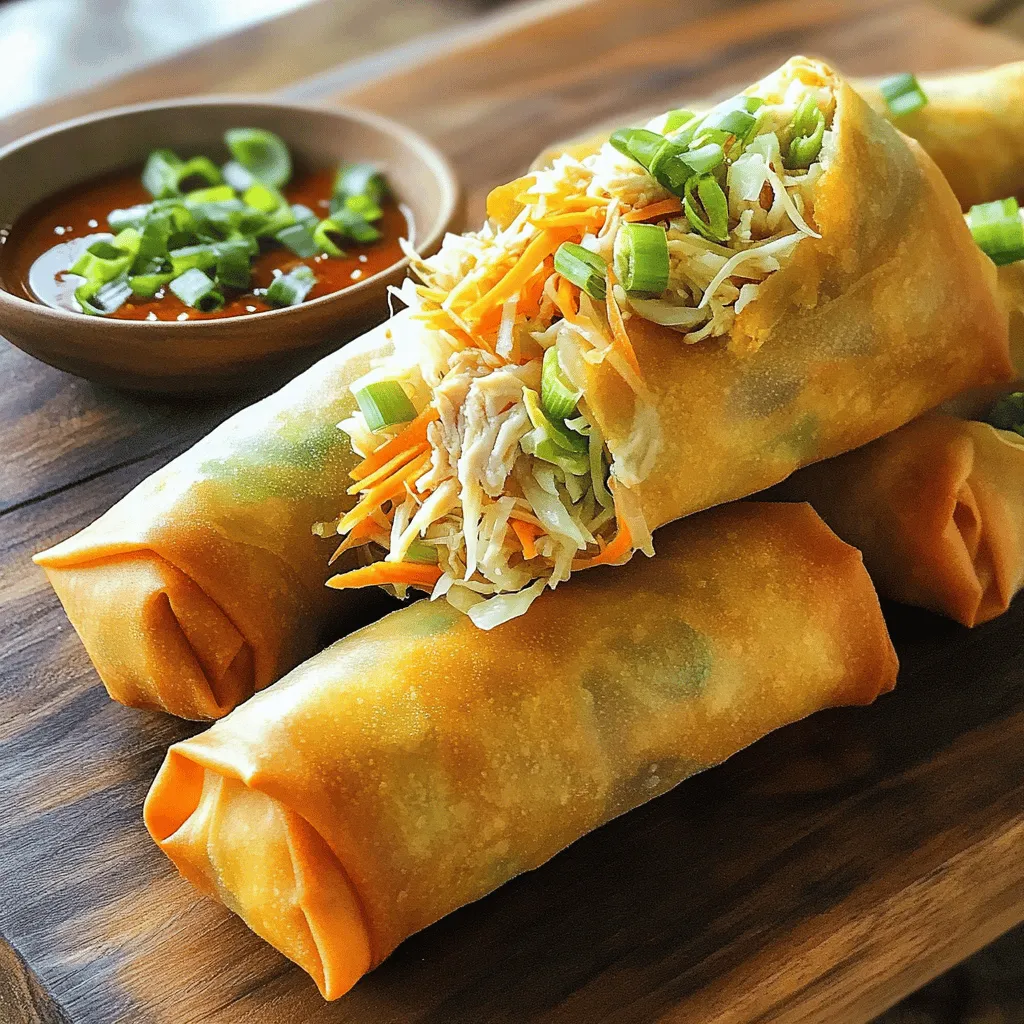 Chicken Spring Rolls Crunchy and Tasty Treat