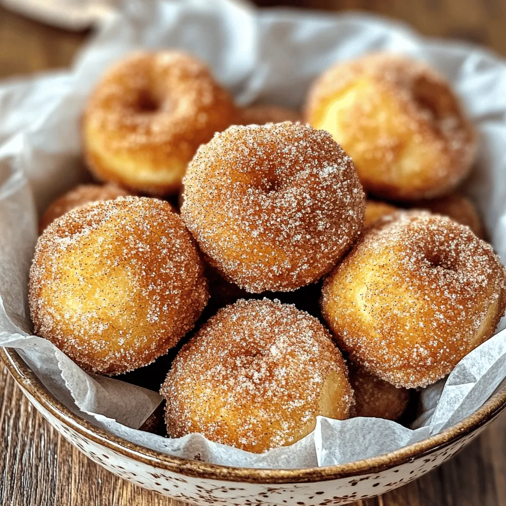 Air Fryer Cinnamon Churro Donut Holes Delight