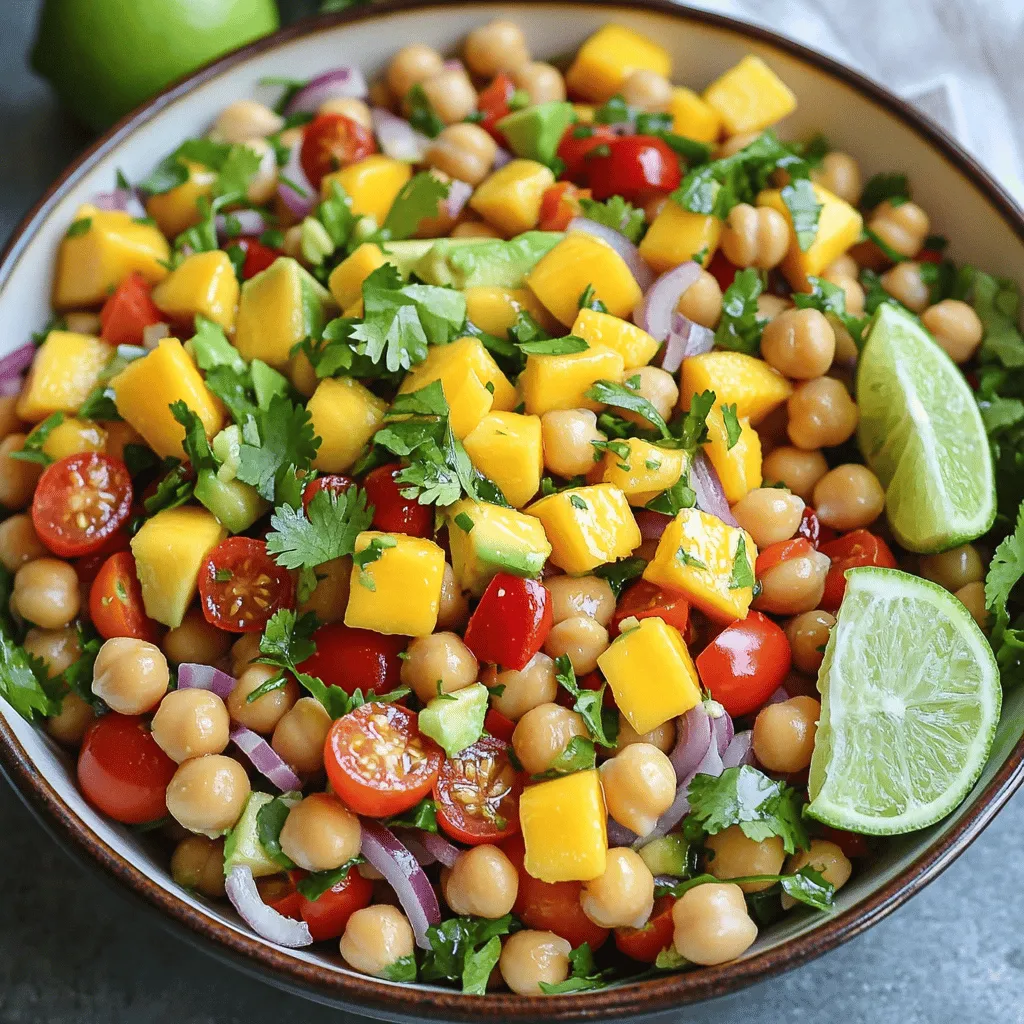 Mango Chickpea Salad Fresh and Flavorful Delight