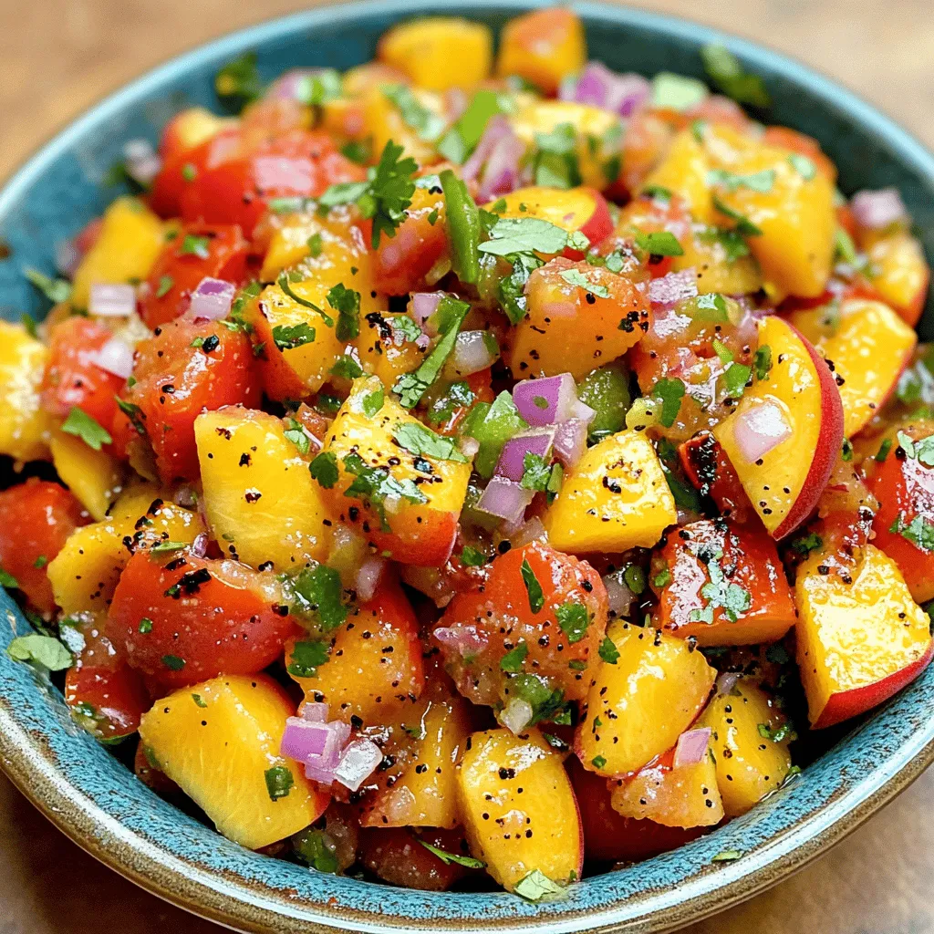 Smoked Tomato Peach Salsa Flavorful and Fresh Dip