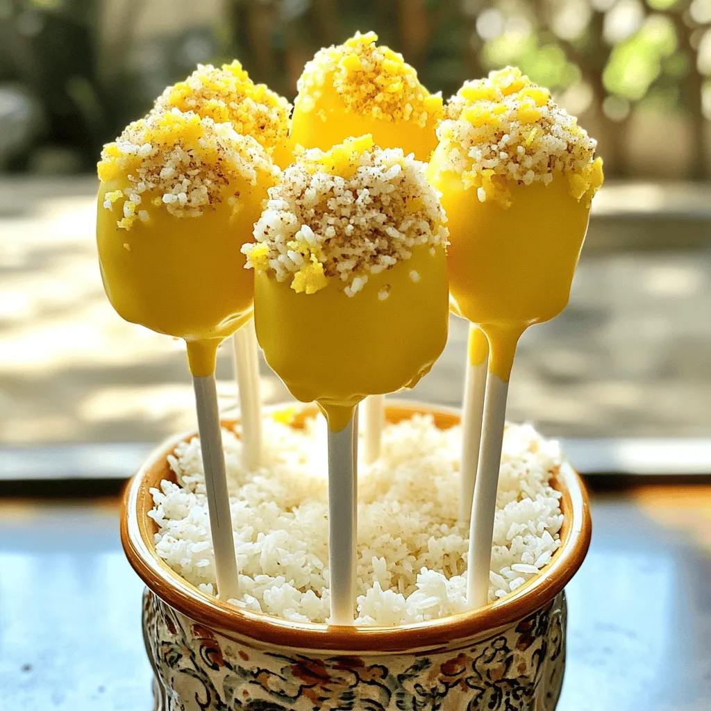 Mango Tajin Cake Pops Delightful Treat for Any Event