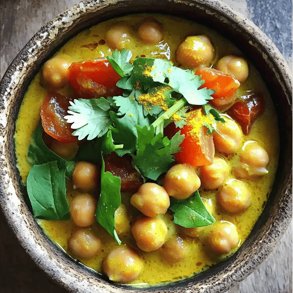 Chickpea Curry in Coconut Milk Flavorful and Simple