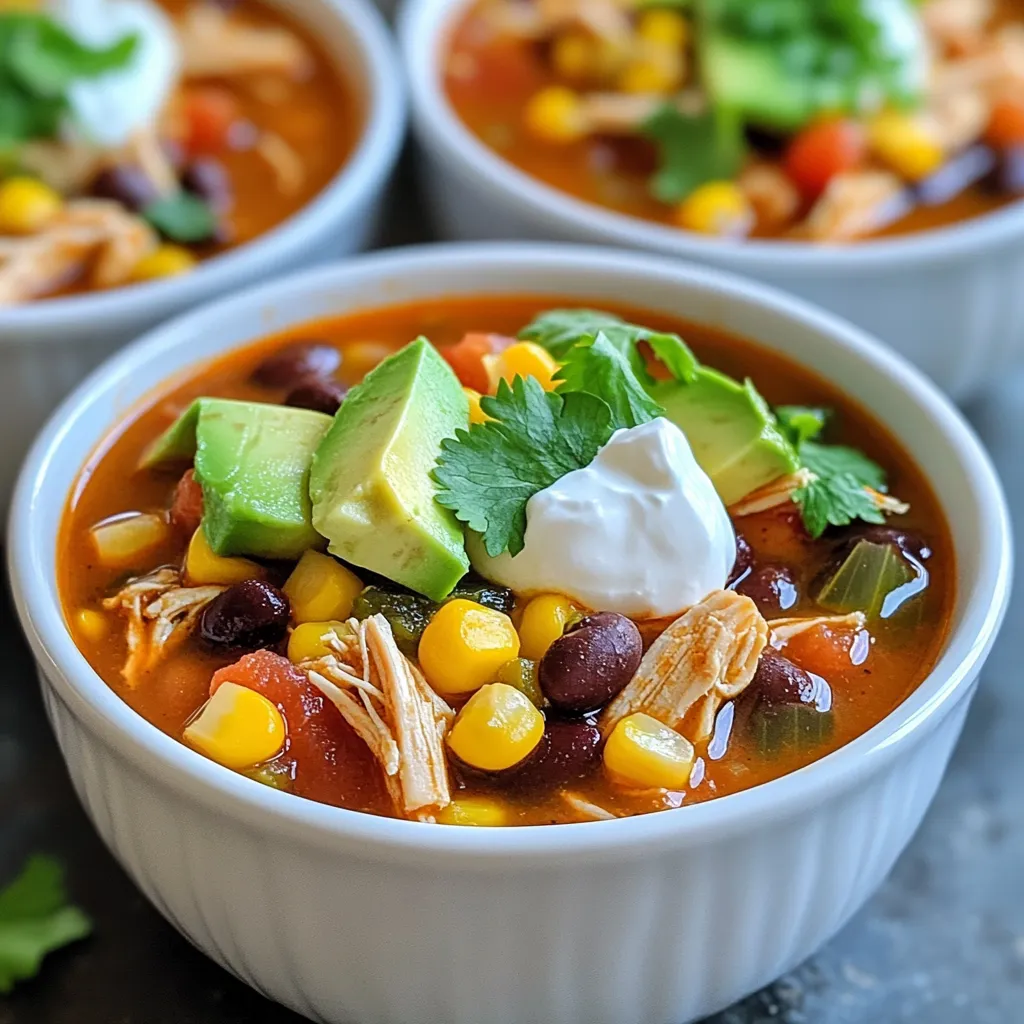 Slow Cooker Chicken Taco Soup Simple and Flavorful Recipe