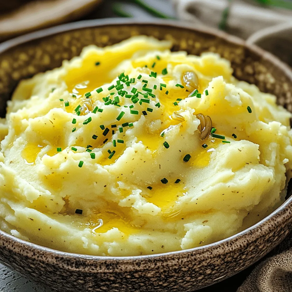 Creamy Garlic Mashed Potatoes Simple and Delicious Dish