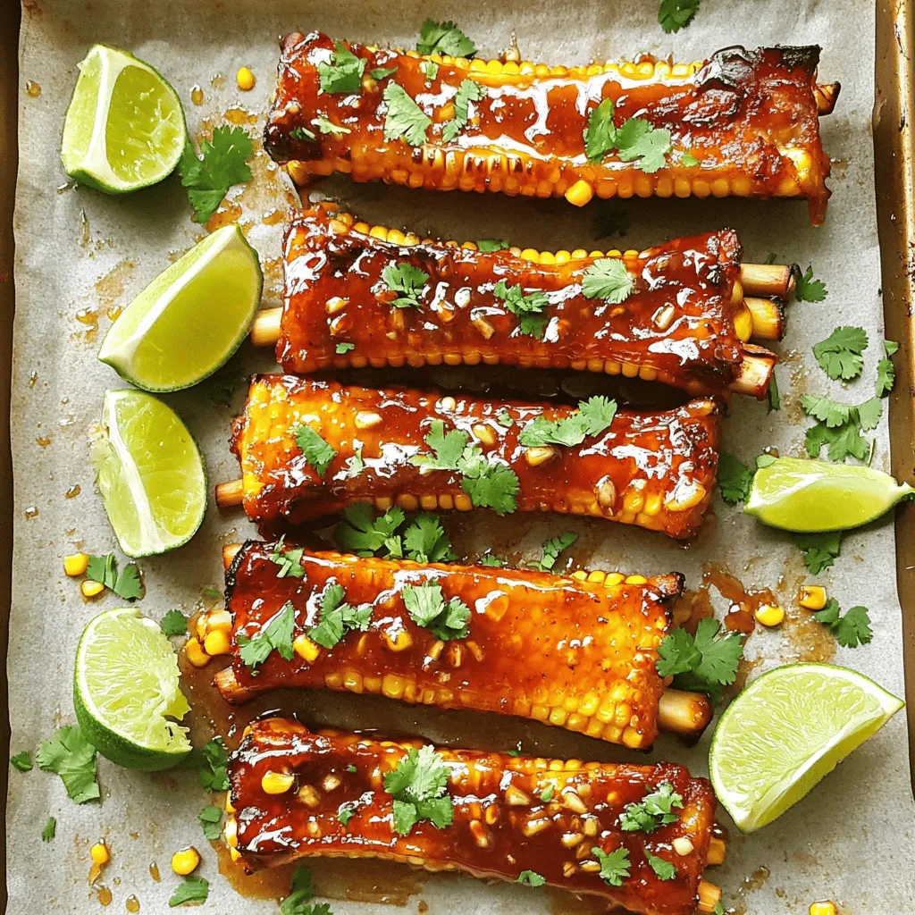 Spicy Honey Garlic Corn Ribs Bold and Tasty Delight
