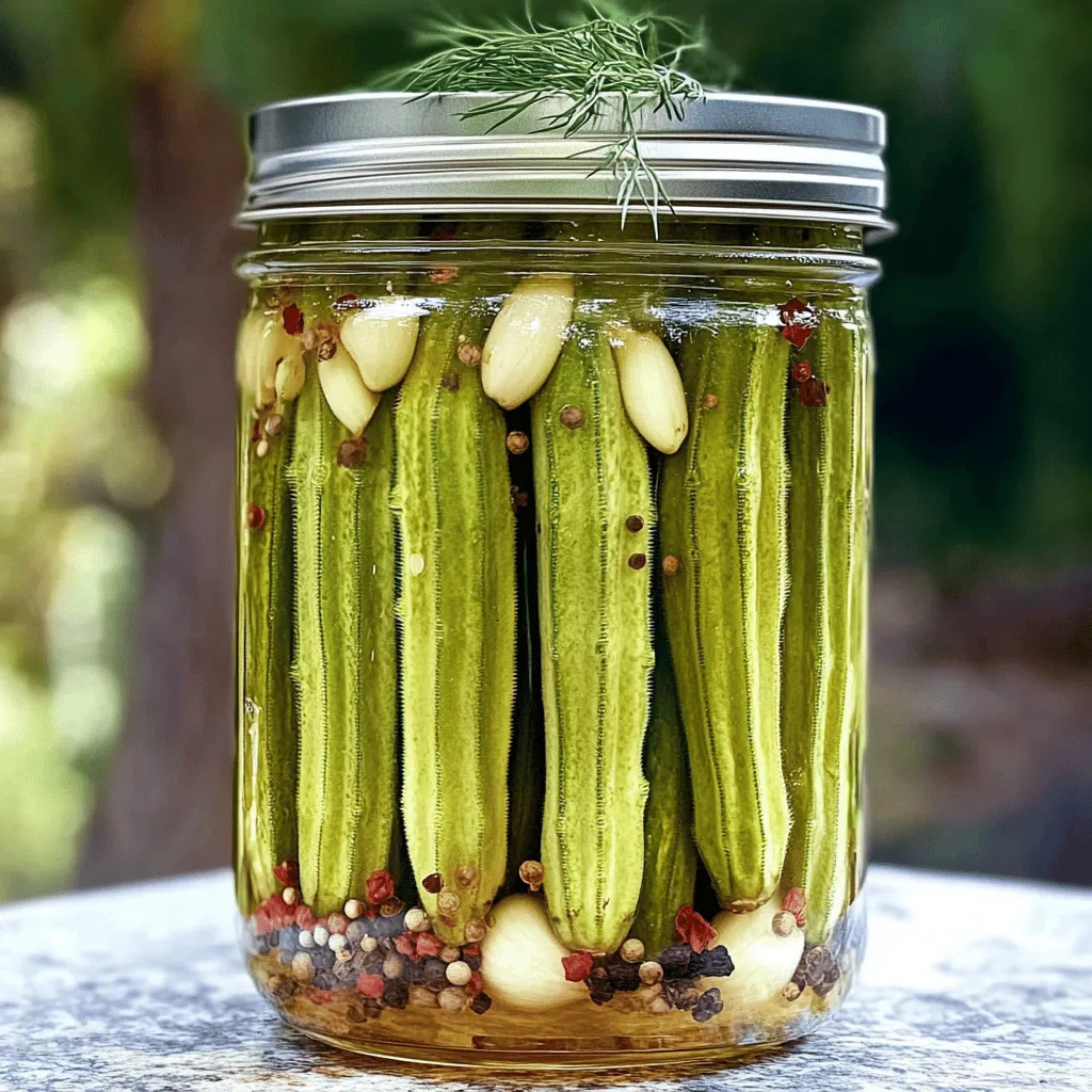 Dill Pickled Okra Tangy and Crunchy Delight