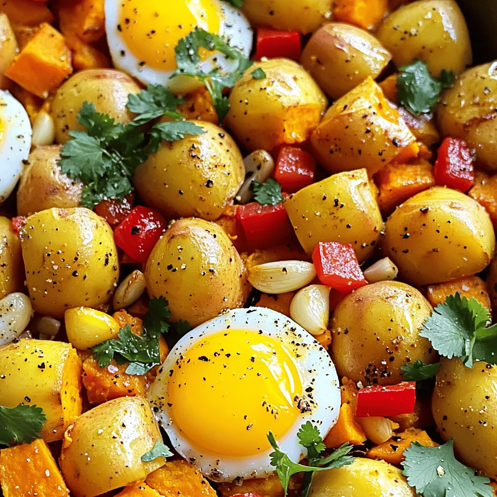 Savory Sweet Potato Hash with Eggs Easy Breakfast Dish