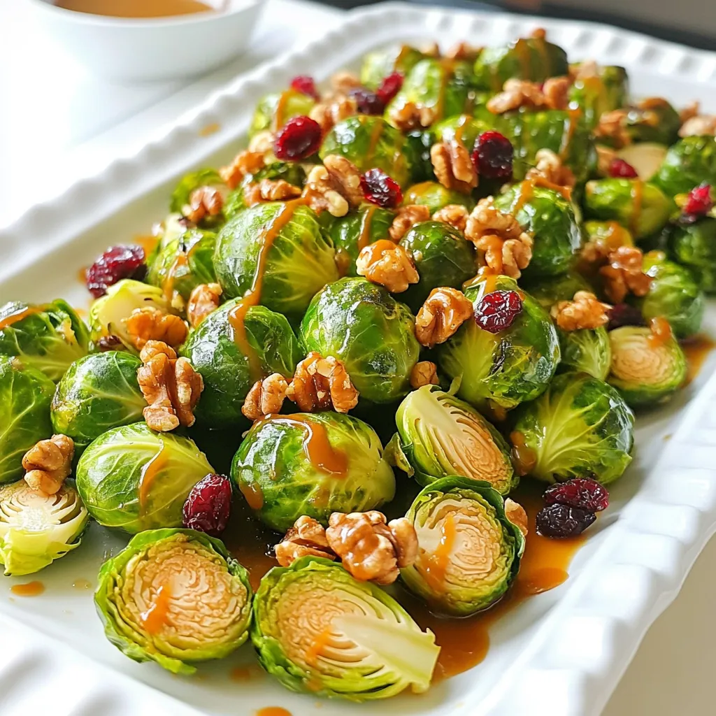 Maple Mustard Brussels Sprouts Sheet-Pan Delight