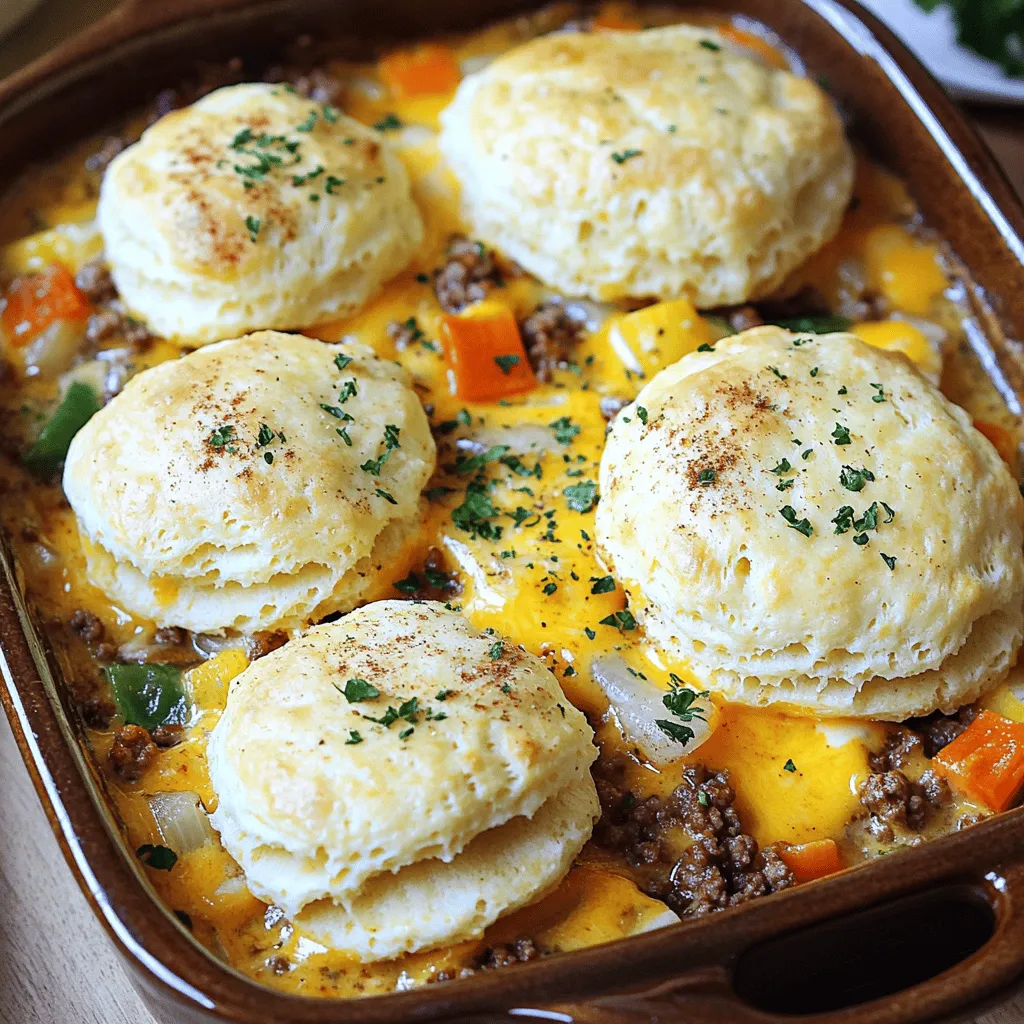 Cheddar Bay Ground Beef Cobbler Sure to Delight You