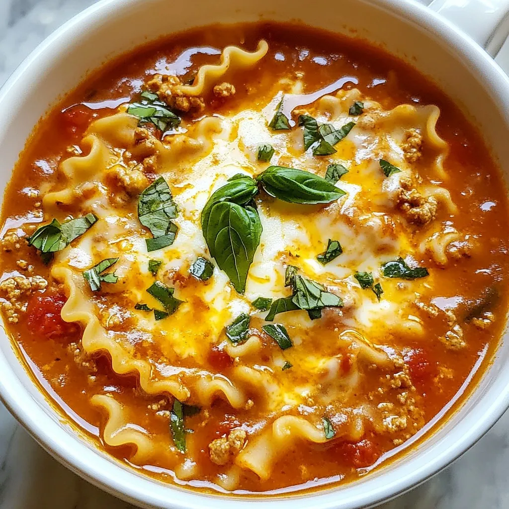 One-Pot Lasagna Soup Simple and Flavorful Meal