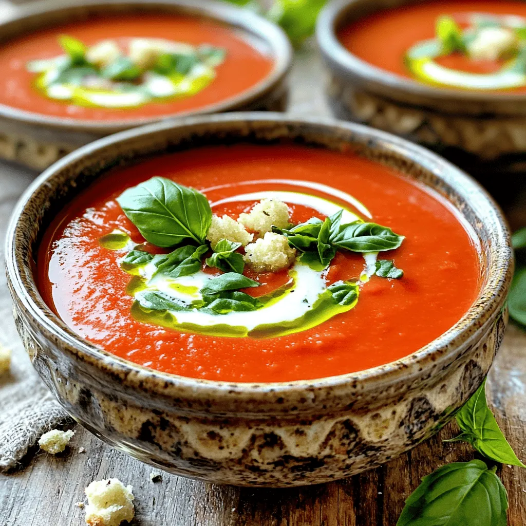 Creamy Tomato Basil Soup Flavorful and Comforting Recipe