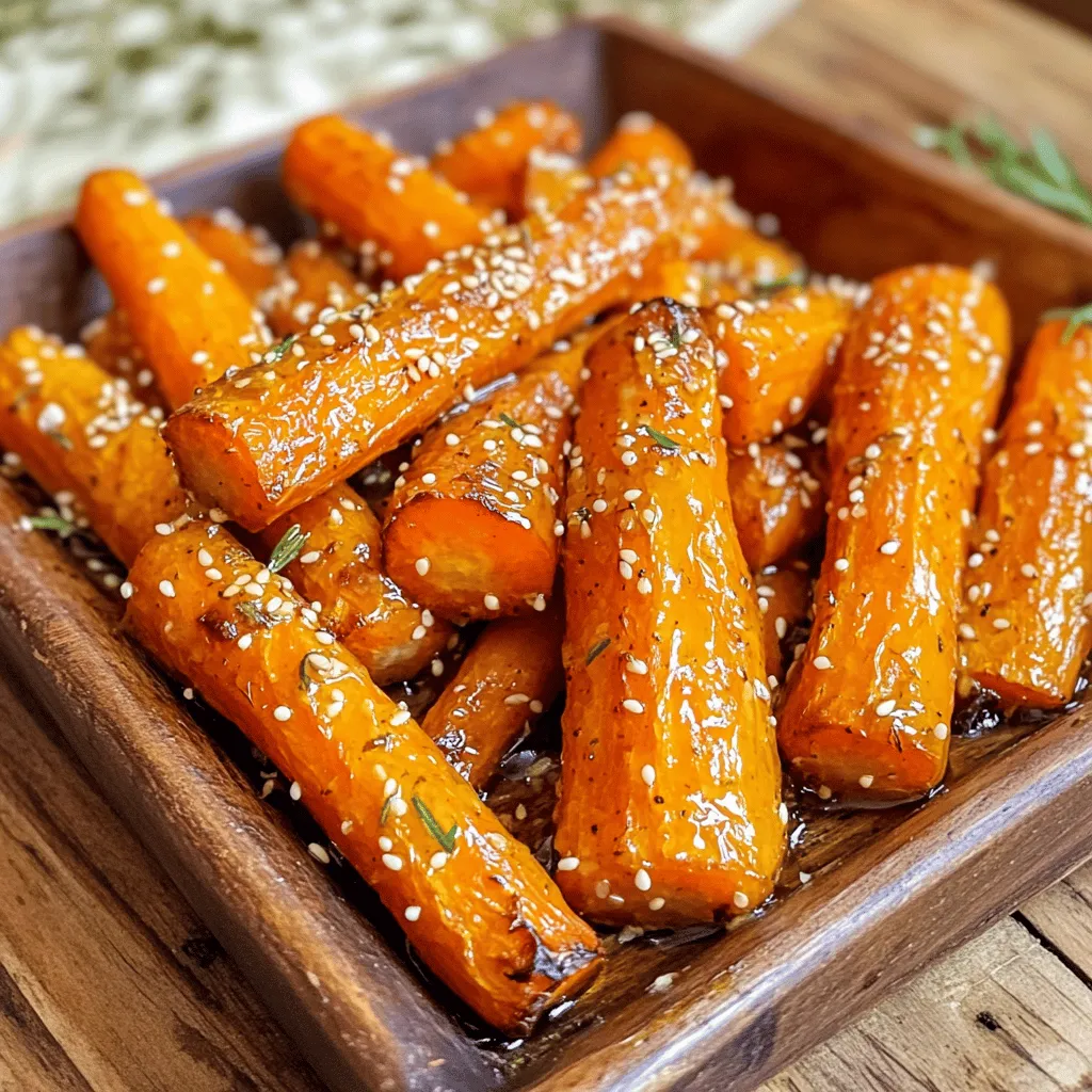 Honey Garlic Roasted Carrots Simple and Savory Dish