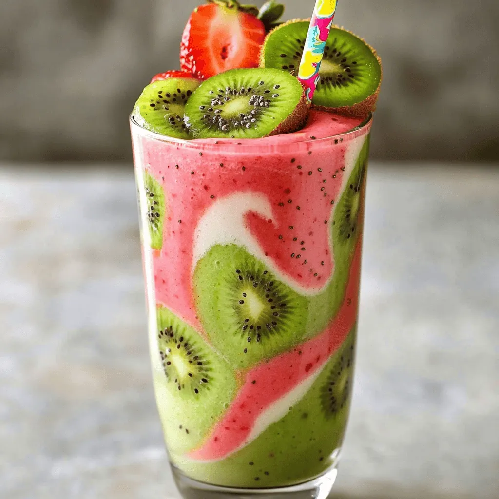 Strawberry Kiwi Yogurt Smoothie Simple and Tasty Recipe
