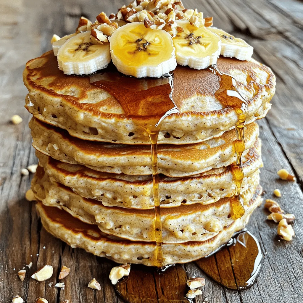 Banana Oatmeal Pancakes Fluffy and Healthy Treat