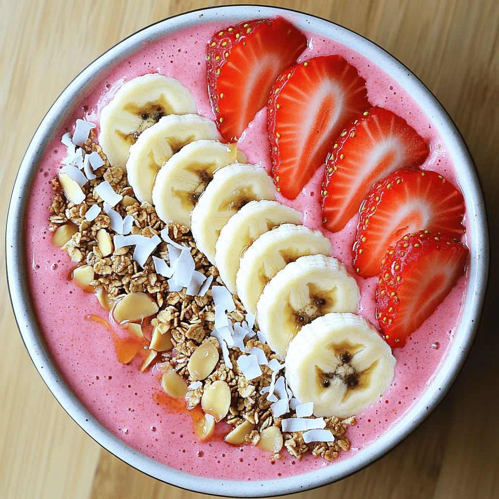 Strawberry Banana Smoothie Bowl Simple and Delicious