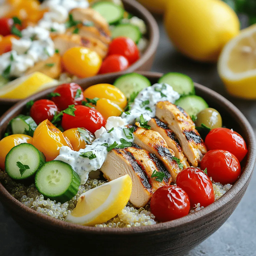 Greek Chicken Bowls Flavorful Meal Prep Idea
